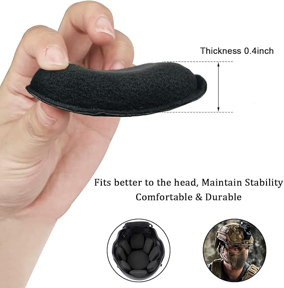 Universal Airsoft Helmet Pads, Soft Helmet Replacement Foam Padding Kits Accessories Mats for Fast-Style/Mich/ACH/PASGT Helmet