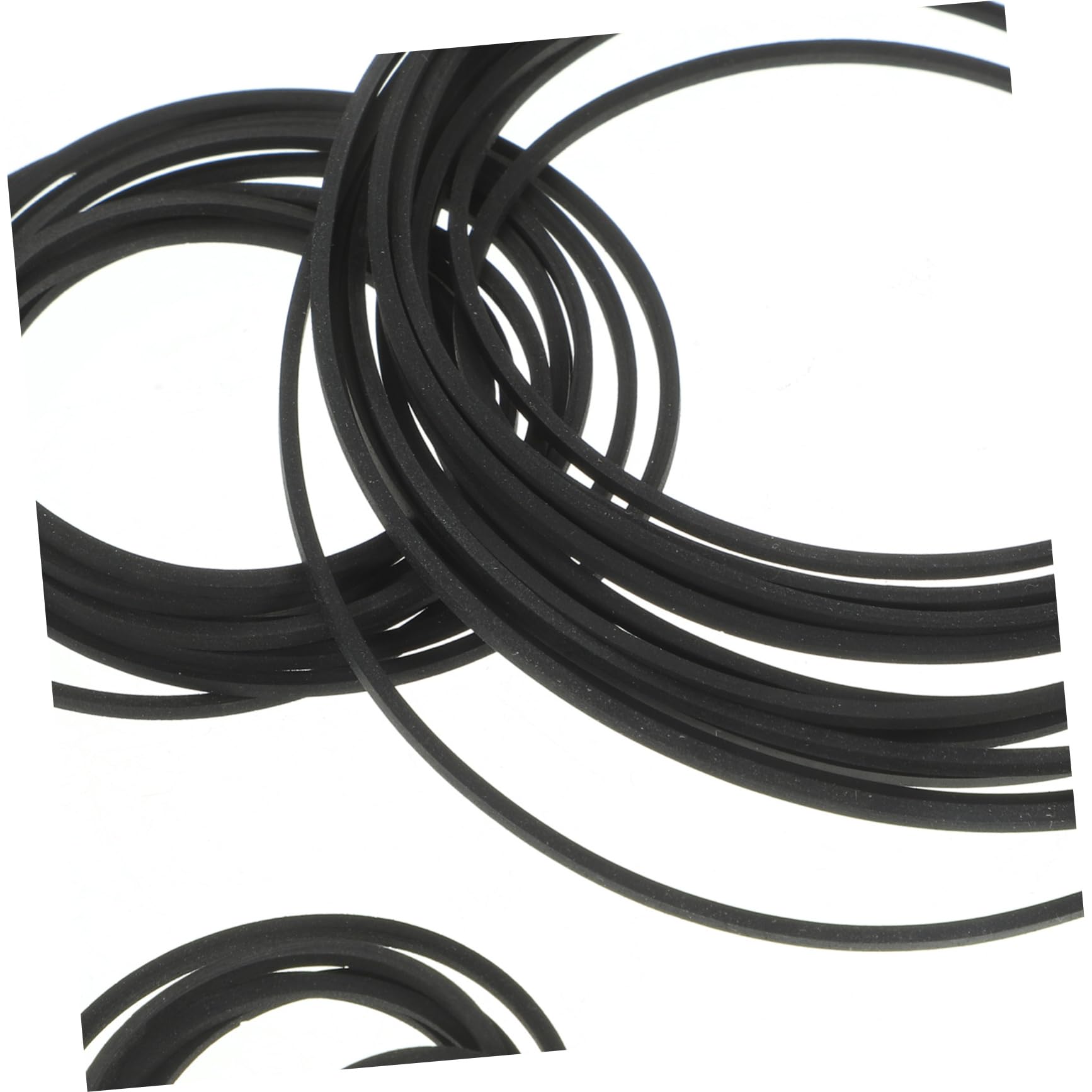 180 Cinghie Di Ricambio In Gomma Per Registratori - Mix Misure 1mm, 2mm, 3mm, Per Cassette E Lettori - Foto 6