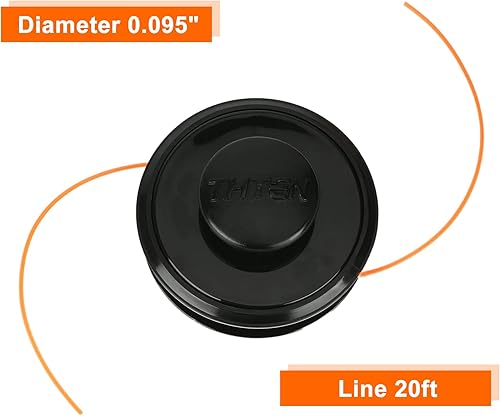 Miniatura 4 de THTEN 21560070 Cabezal de recortadora compatible con Echo Echomatic SRM-225 SRM-230 SRM-266 recortadoras de eje recto 21560050 200095200 10106292