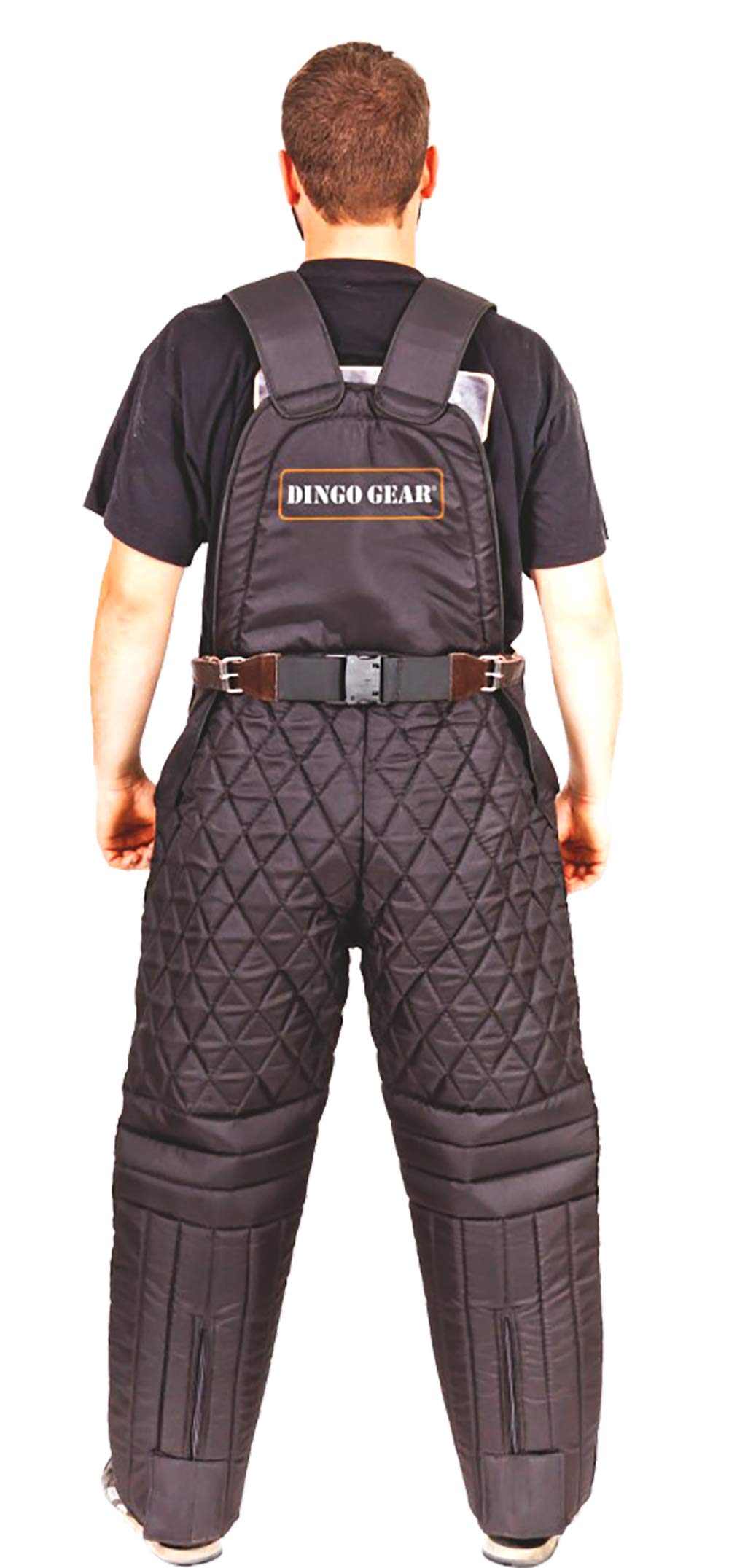 Dingo Gear S01006 - Pantalón de Pana para adiestramiento de Perros, Talla L, Color Negro