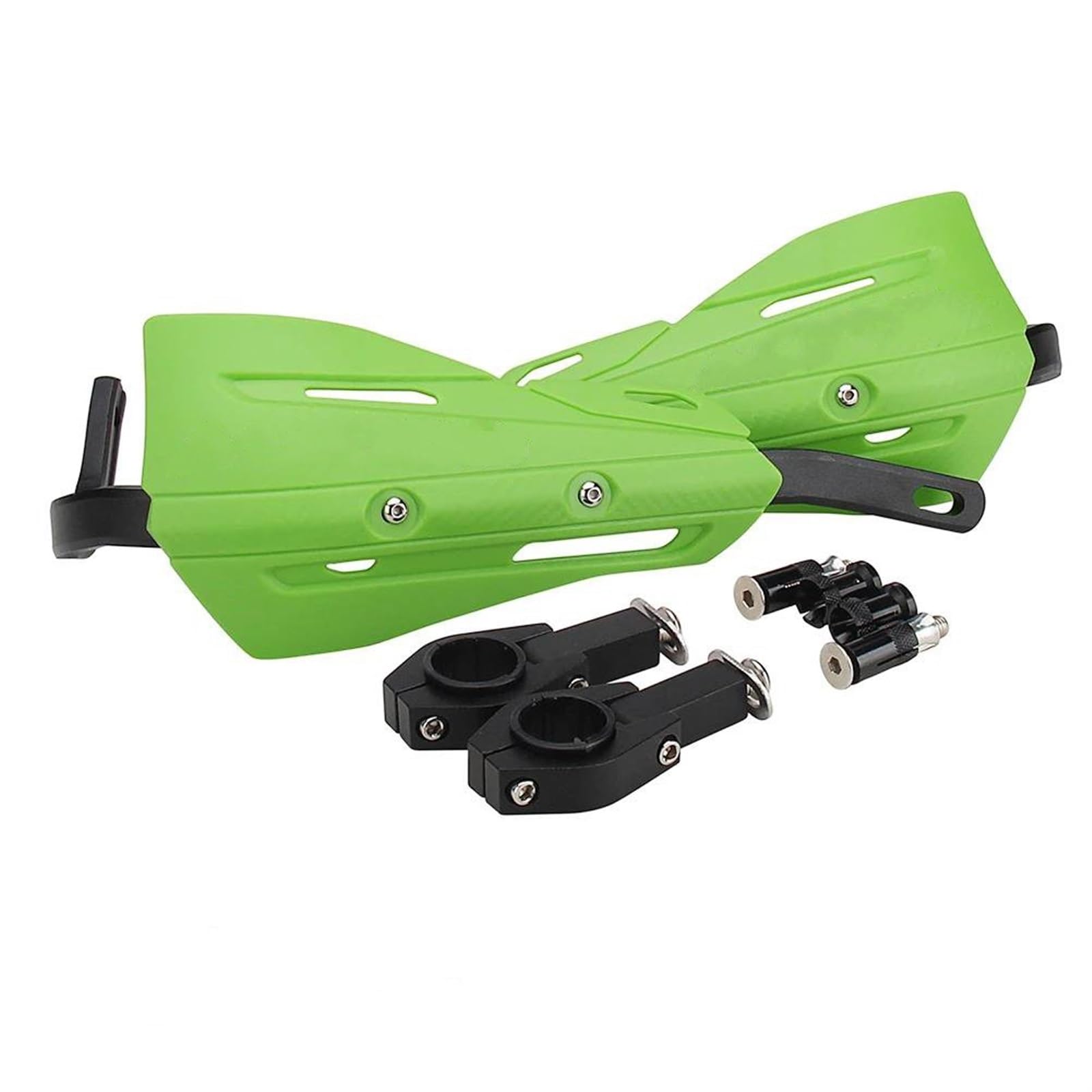 Paramani Scudo 22 28 Mm Protezione Mano Paramani Protezione per EXC SXF KLX KXF YZF WRF Dirt Bike Enduro Moto Manubrio Protezione Paramani Moto Guardie (Color : Green 1)