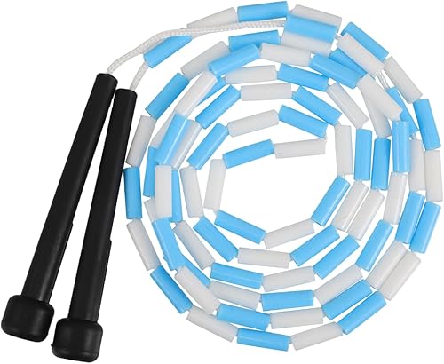PRETYZOOM Elastic Beaded Jump Rope for Adults Weighted Skipping Rope for Fitness Exercise Preschool Rhythm Training for Strength and Endurance