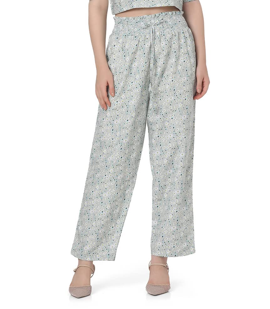 Image of Leriya Fashion Women's Mix Cotton & Rayon Pants Stretchy Work Slacks Business Casual Office Straight Leg /Regular Fit Trouser Pant