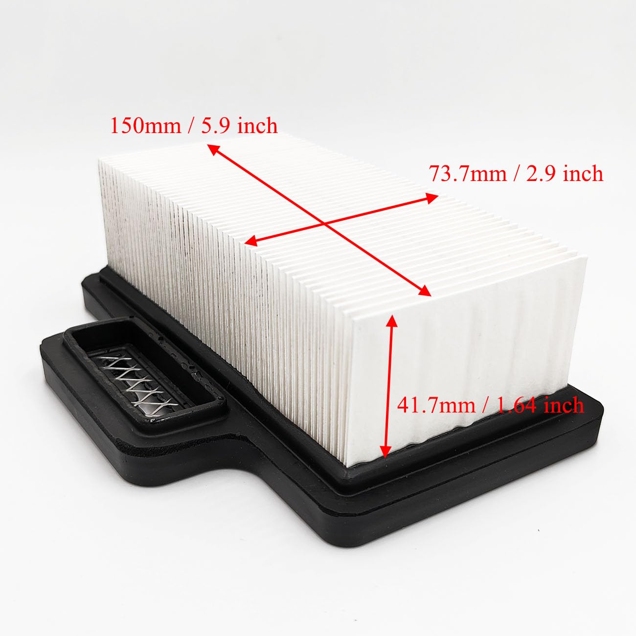 Juego de 4 filtros de aire para Wacker Neuson BS50-2 BS50-2i BS50-4 BS50-4AS BS60-2i BS60-4 BS60-4S BS60-4AS BS70-2i con prefiltro