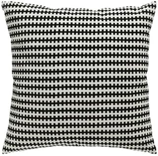 Ktbean IKEA Stockholm Cushion Pillow Cover + Duck Feather Insert, Cotton Velvet Black