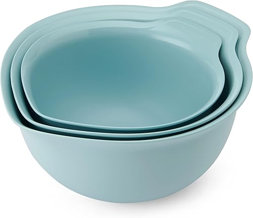 Miniatura 15 de KitchenAid Juego de 3 cuencos universales para mezclar, color rojo imperio