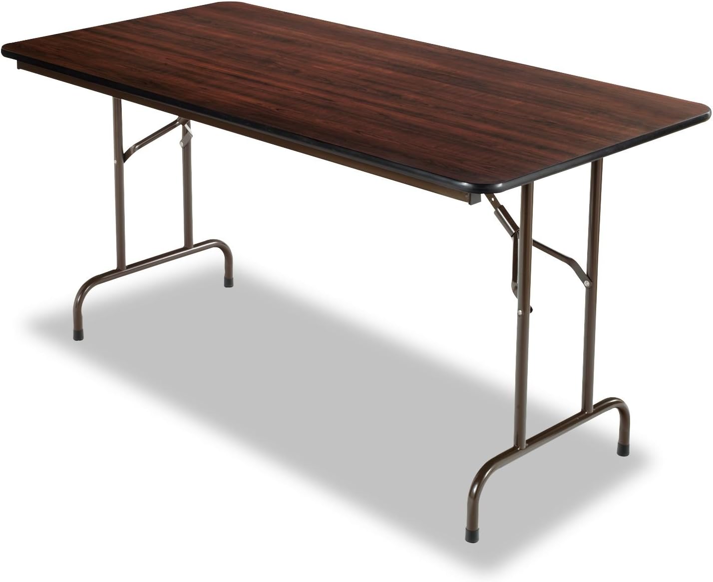 Alera FT726030WA Wood Folding Table, Rectangular, 60w X 29 3/4d X 29h, Walnut