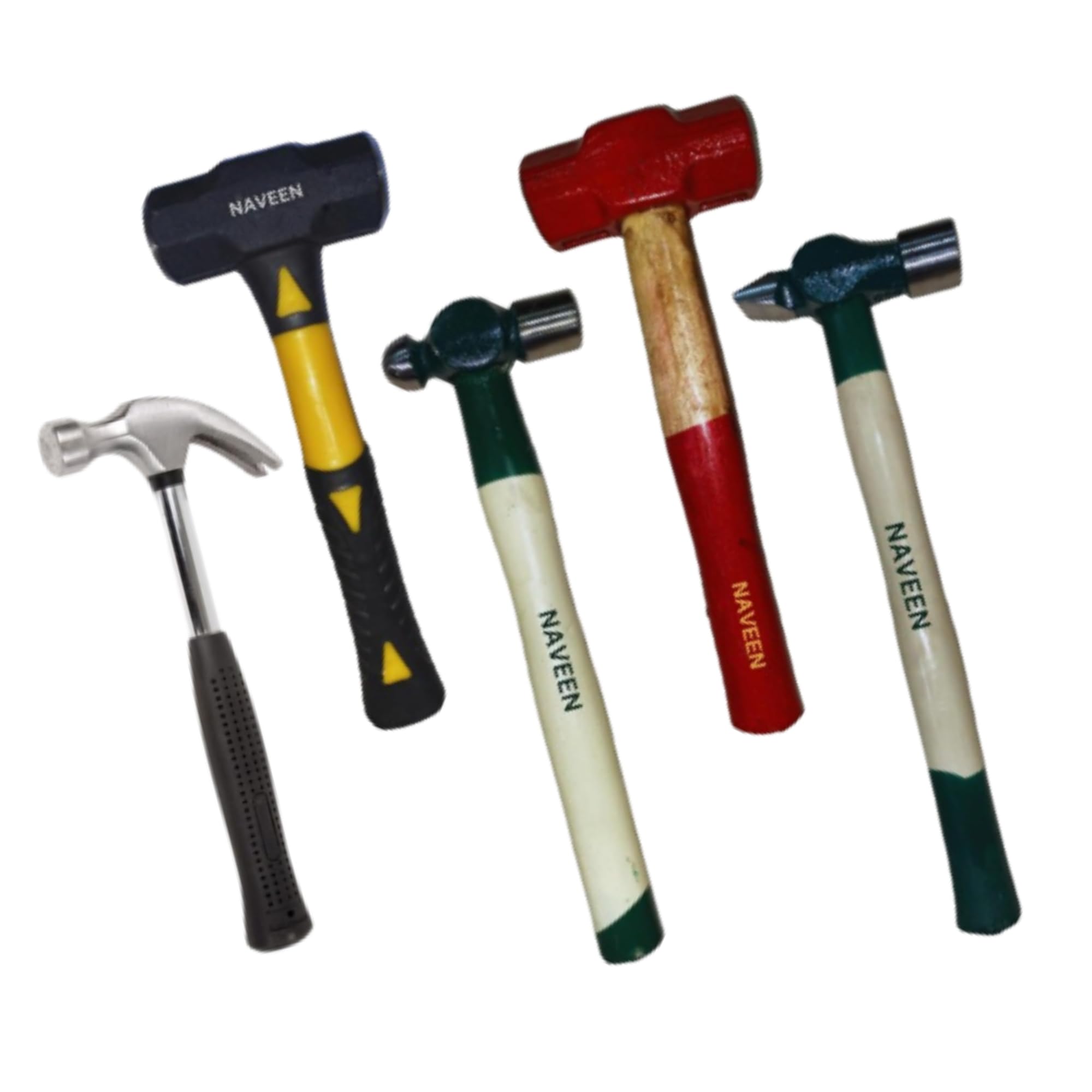 Naveen Hammer Set Home Kit Indestructible Fiberglass Handle and wooden handle 5 Pcs Set (B0CP9C7XL2) Amazon Price History, Amazon Price Tracker
