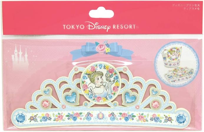 Amazon ディズニー プリンセス ティアラ メモ シンデレラ 可愛い かわいい プレゼント ギフト メモ 手紙 メッセージ 一言 メモ リゾート限定 おもちゃ おもちゃ