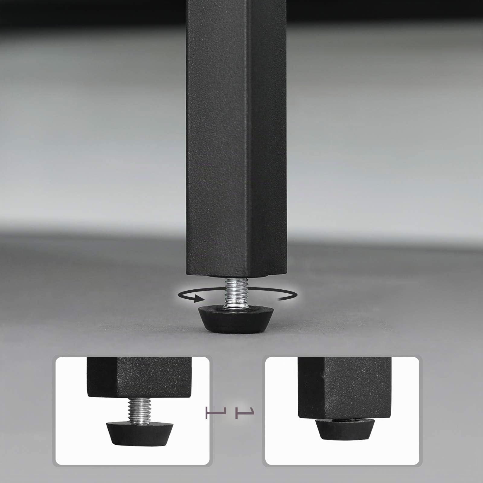 Vasagle Tavolino da Salotto, Comodino con 3 Ripiani, Struttura Resistente in Acciaio, Soggiorno Camera da Letto, Assemblaggio Semplice, Marrone Miele e Nero