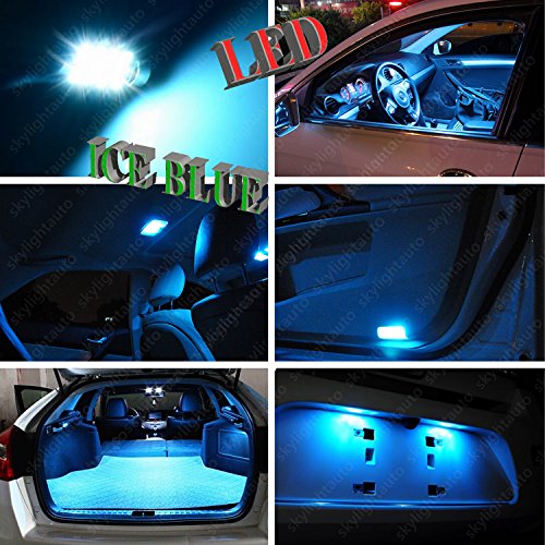 Skylightauto 10Pcs Led Premium Ice Blue Light Interior Package Deal For Jeep Compass 2007-2017 #TOP7