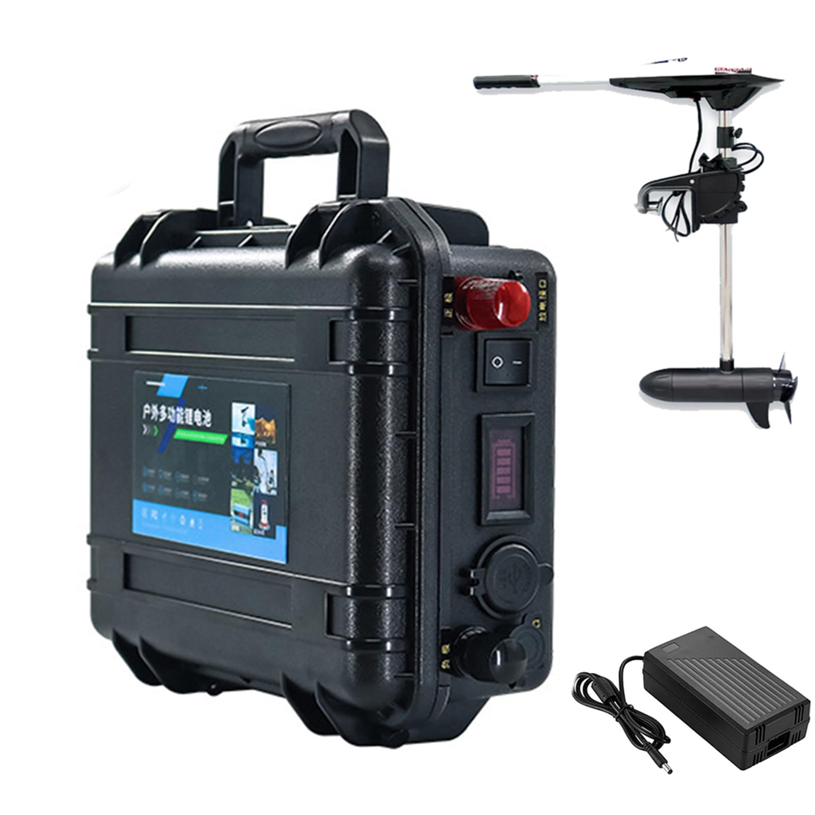 Batteria al Litio Ricaricabile 12V 24V 48V 60Ah 80Ah 100Ah 120Ah 150Ah 200Ah per elica di propulsione Marina di Barche da Pesca.