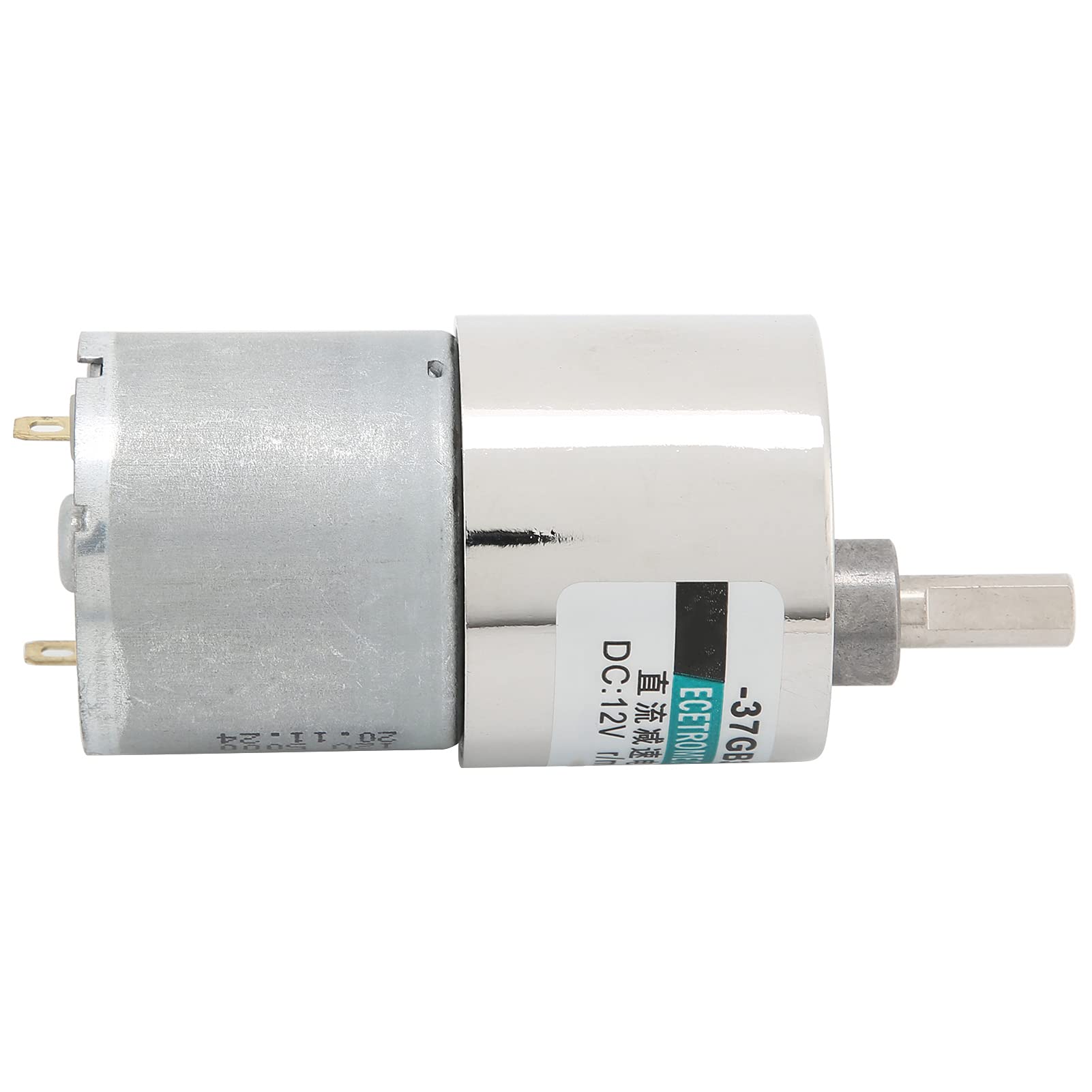 Fafeicy Motorreductor de 12 V CC, Engranajes Totalmente Metálicos y (30