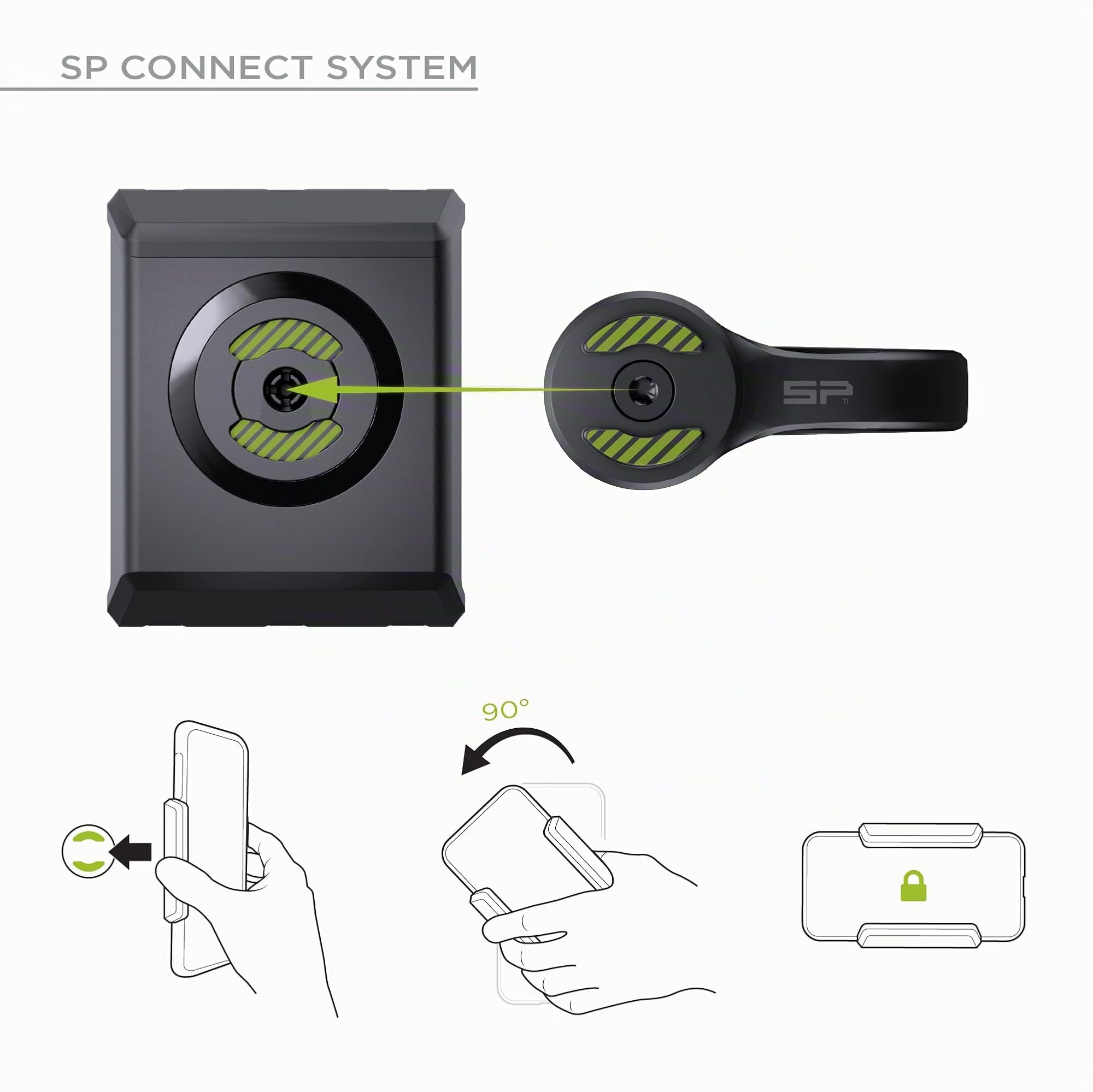 SP CONNECT Bike Bundle Universal Phone Holder SPC+ | Handyhalter für Fahrradlenker | Mountainbike Rennrad Handy Halterung