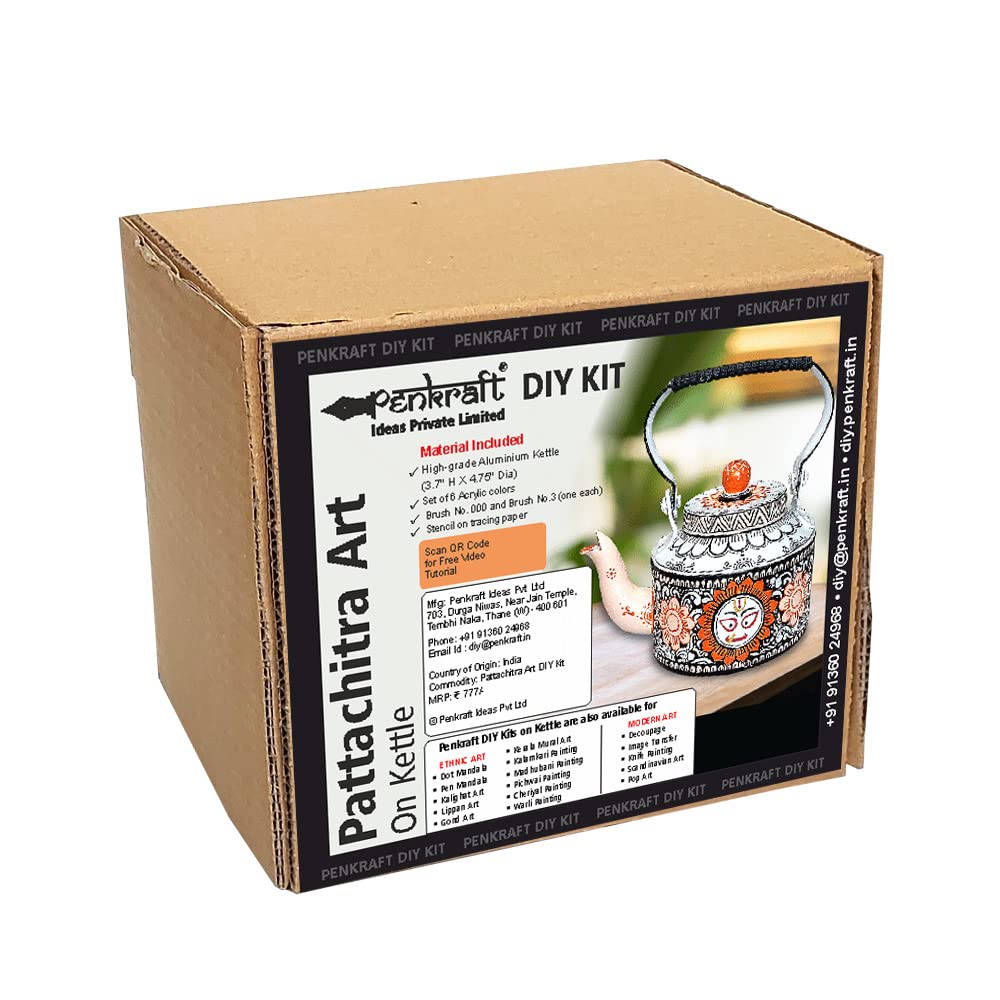 PenkraftPattachitra Art on Kettle DIY Kit Free Video Tutorial