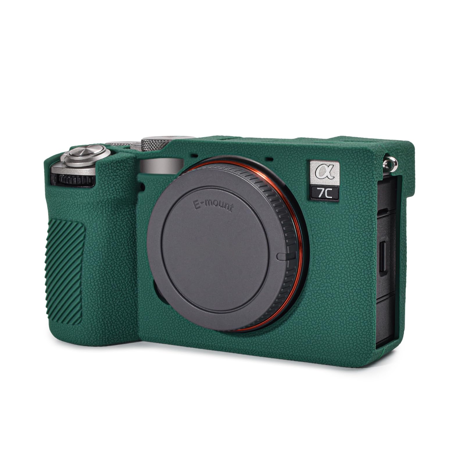 Rieibi Alpha 7C II Camera Case, Non-Slip Texture Surface Camera Cover for Sony A7C M2/Sony A7C II/A7C 2 Anti-Scratch Soft Silicone Protective Case