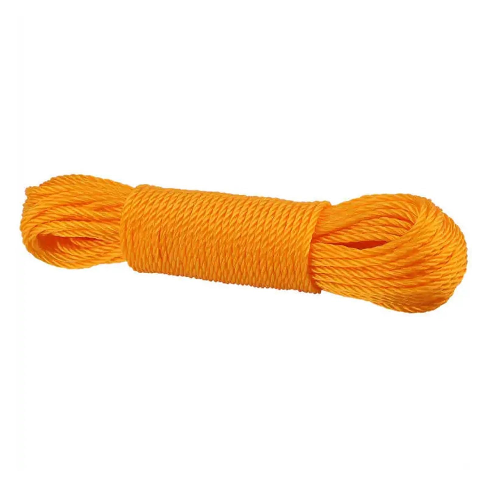 Cuerda Tendedero Exterior Cuerda de Nailon de 20m, tendedero for jardín, Camping, Exteriores, jardín, Perchas de Ropa de Secado Largo, tendedero de Cuerda(Orange)