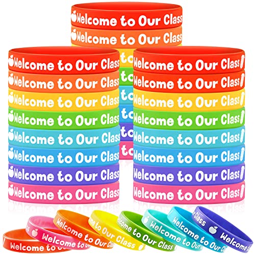 Cadeau pour le premier jour d'école : lot de 48 bracelets de bienvenue