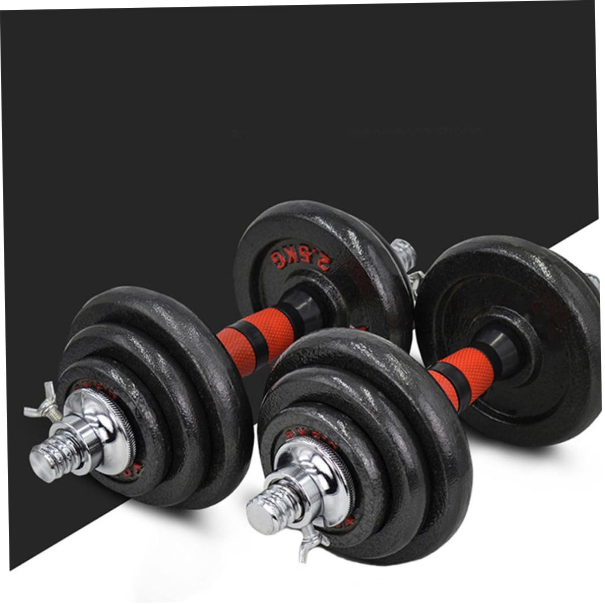 4 Piezas de Tuerca de Seguridad Antideslizante para Barra de Mancuernas 25 CM Collar de Bloqueo Doble Cierre para Entrenamiento de Fuerza y Levantamiento de Pesas