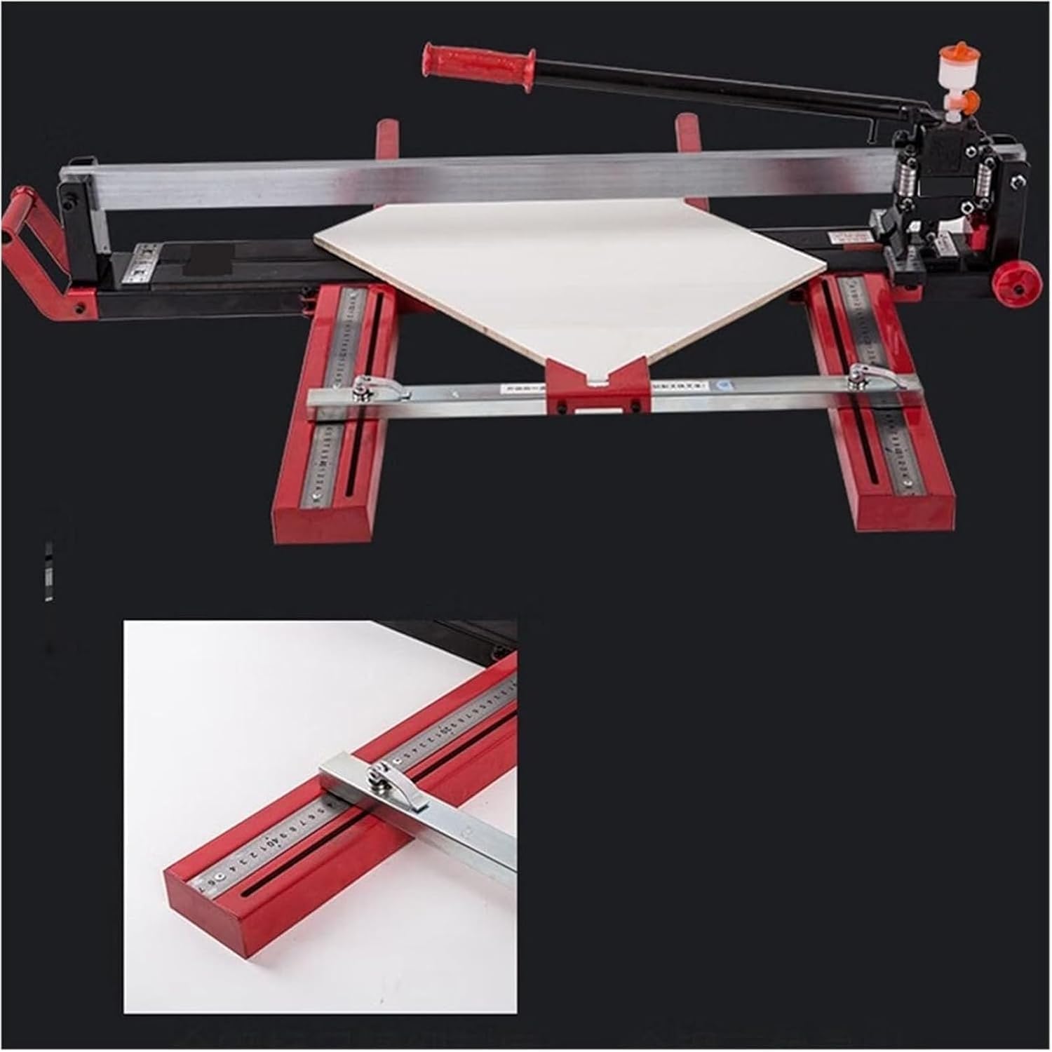 Cuchillo manual de acero para cortar azulejos, herramienta de empuje y tirar, máquina ligera de azulejos de monorraíl, proyectos ideales para el hogar