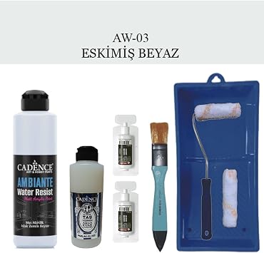 Genel Fayans Tezgah B-Ambiente Islak Zemin Aw-03 Eskimi  Beyaz 250Ml Kataliz r 20Gr Ta vernk120 Satruloset Eskimi  Beyaz Tek Ebat