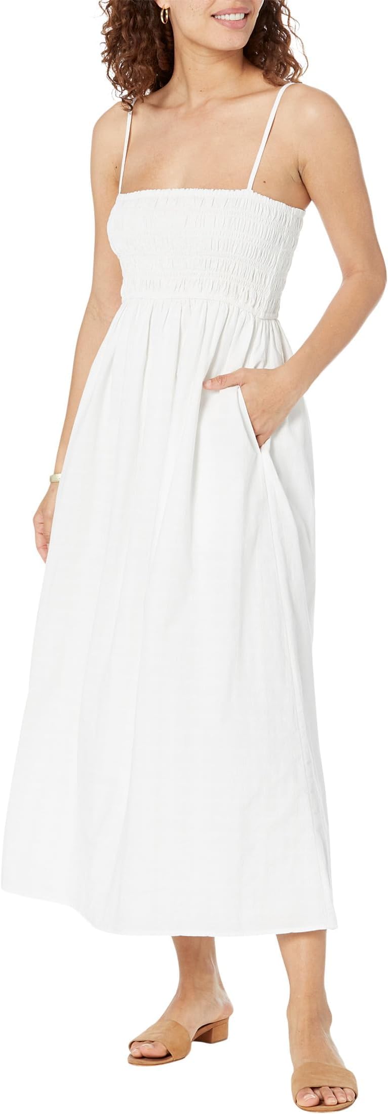 Sage Dress - Cotton Slub Eyelet White LG (Women's 10-12)