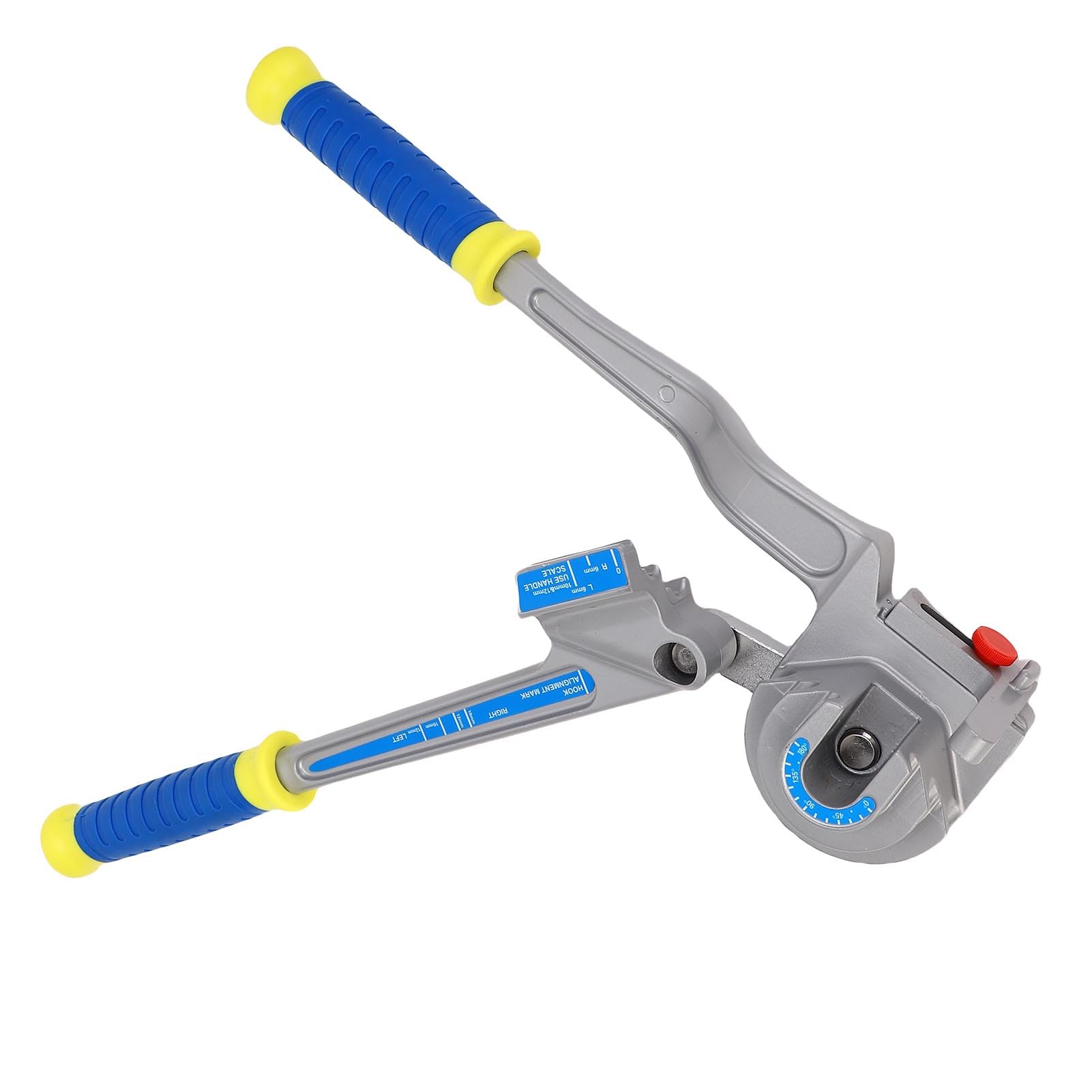 Ręczna giętarka do rur Konstrukcja 3 w 1 do rur 6 mm, 10 mm i 12 mm - Narzędzie do gięcia rur ze stopu aluminium od 0 do 180 stopni do rur miedzianych, aluminiowych i ze stali