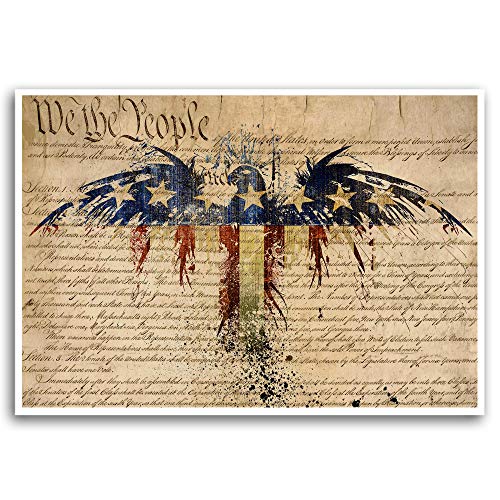 American flag art print