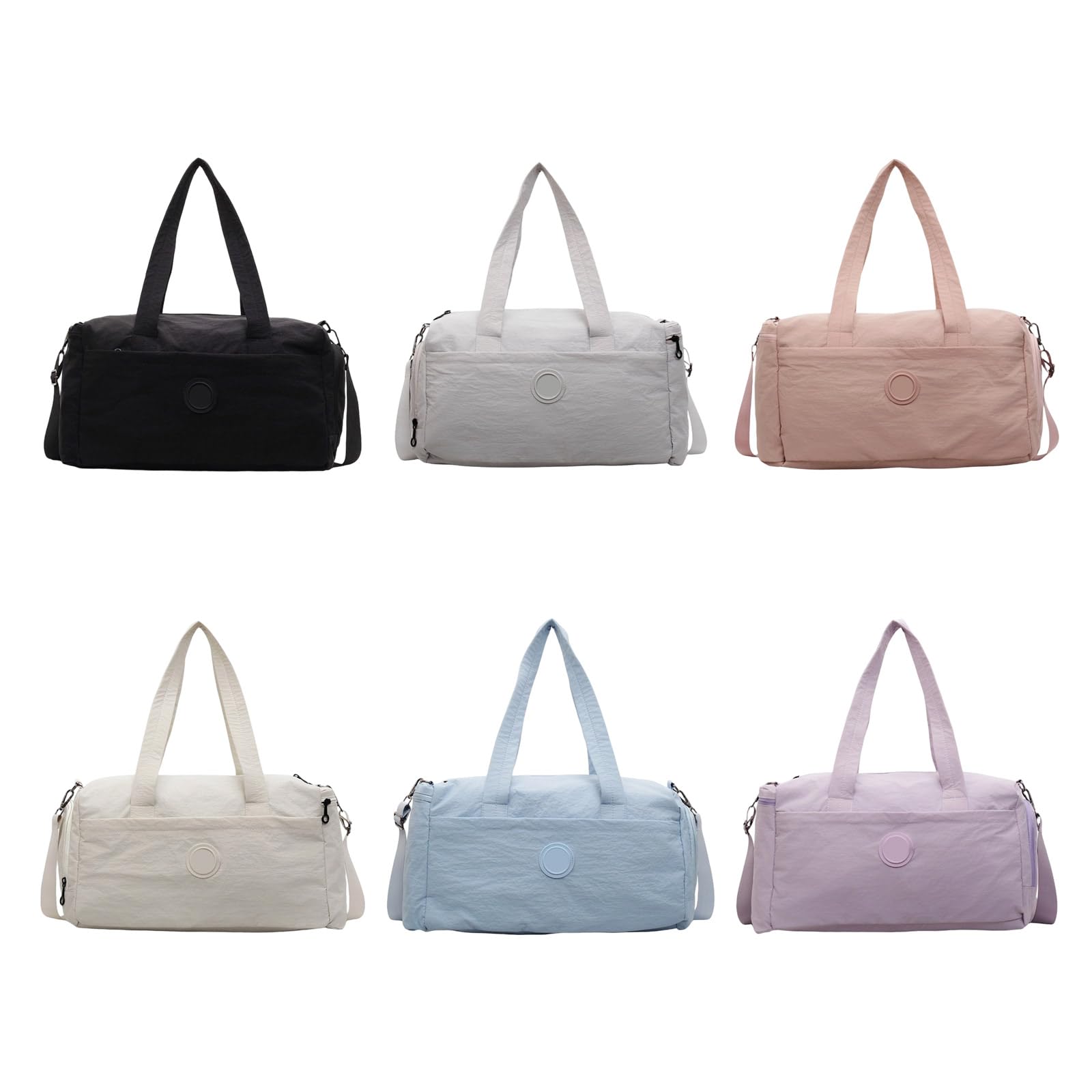 Bolsa de gimnasio con compartimento para zapatos, bolsa de entrenamiento, bolsa de deporte, bolsa de viaje de gran capacidad, bolsa de fin de semana, Pink