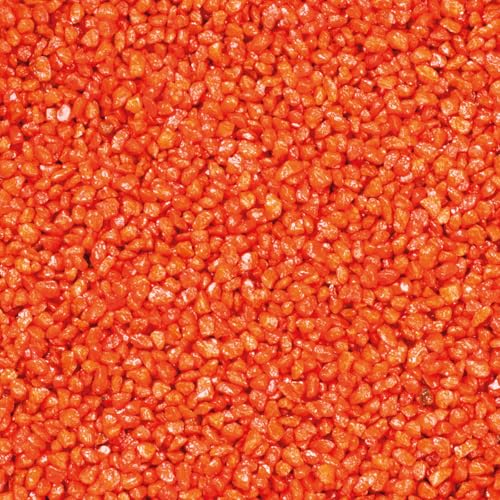 Deko-Granulat orange als farbige Streudeko - 5 kg grober Deko-Sand Ø 2-3 mm für Gläser, Vasen