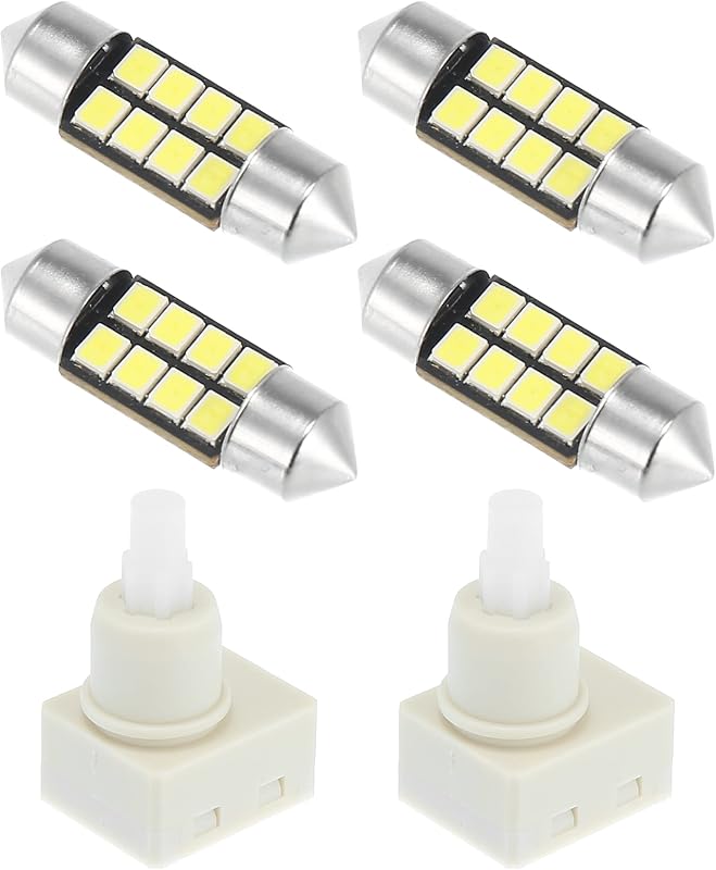 Interruptor da luz de teto X AUTOHAUX com lâmpadas LED brancas para Ram 1500 e veículos compatíveis – Kit com 6 peças