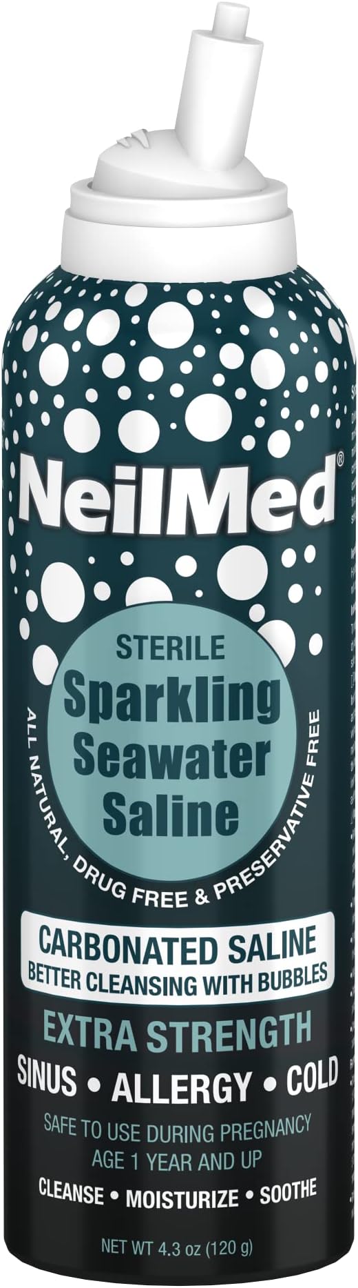Sparkling Seawater Extra Strength Nasal Saline Spray 125 mL