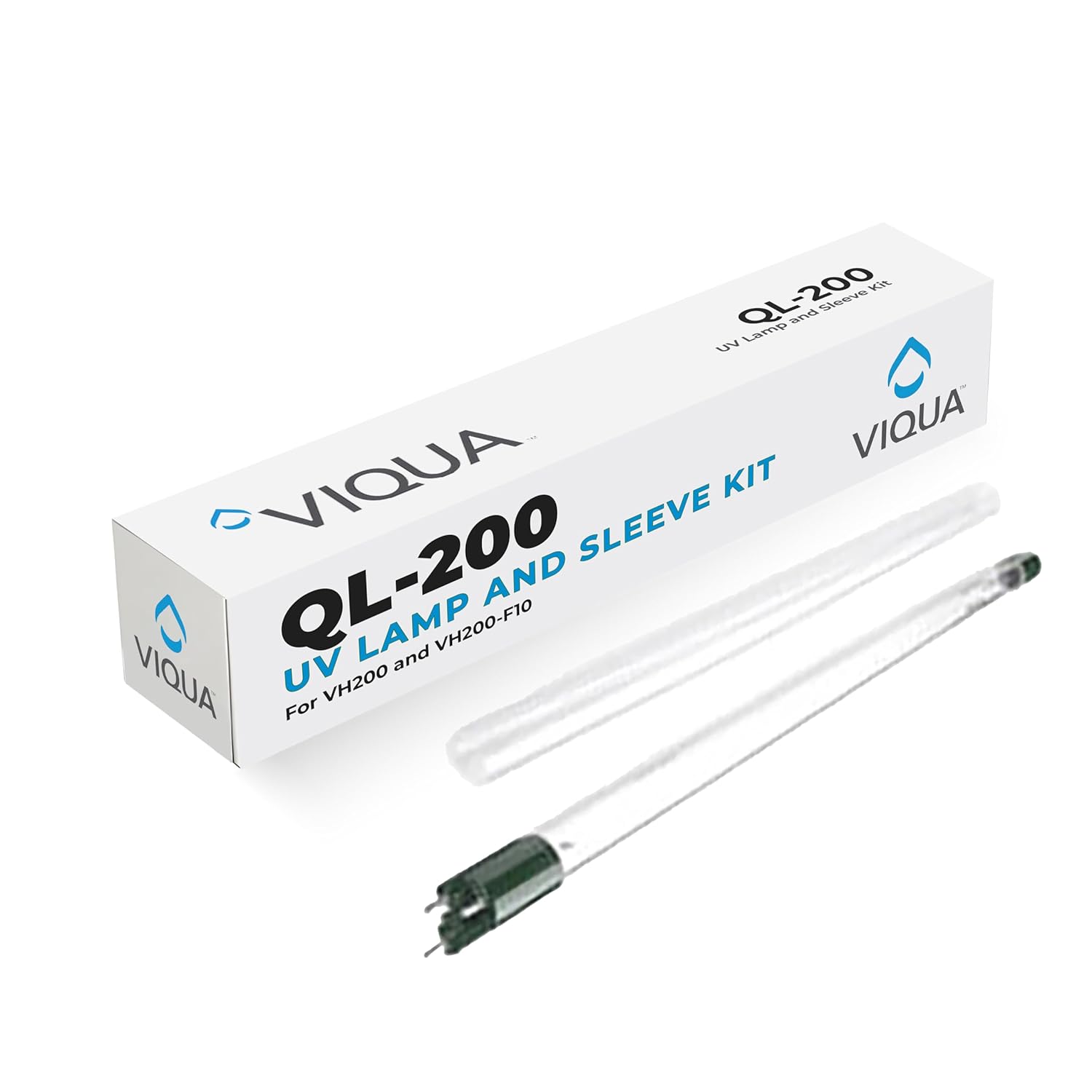 Viqua QL-200 UV Lamp and Quartz Sleeve Kit – Replacement for VH200, VH200-F10, SC-200, SPV-200, SPV-3.5 – Includes S200RL-HO Lamp, QS-001 Sleeve & O-Rings