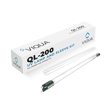 Viqua QL-200 UV Lamp and Quartz Sleeve Kit Replacement for VH200, VH200-F10, SC-200, SPV-200, SPV-3.5 Includes S200RL-HO Lamp, QS-001 Sleeve & O-Rings