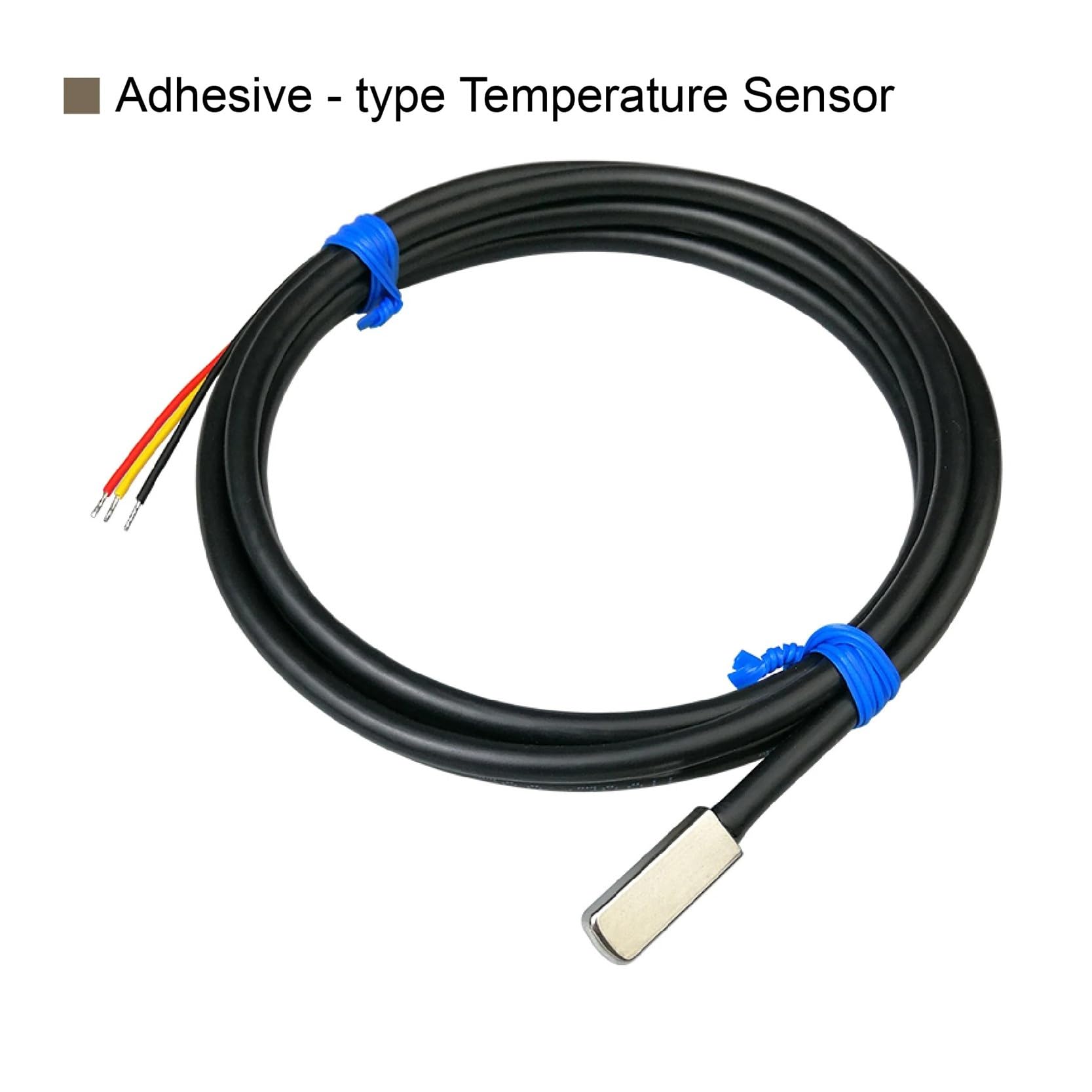 Capteur de température Sensor de Temperatura de Superficie, sonda Adhesiva Impermeable, Sensor Digital de Superficie Plana con Cable RVVP(SMD Package 1.5M)