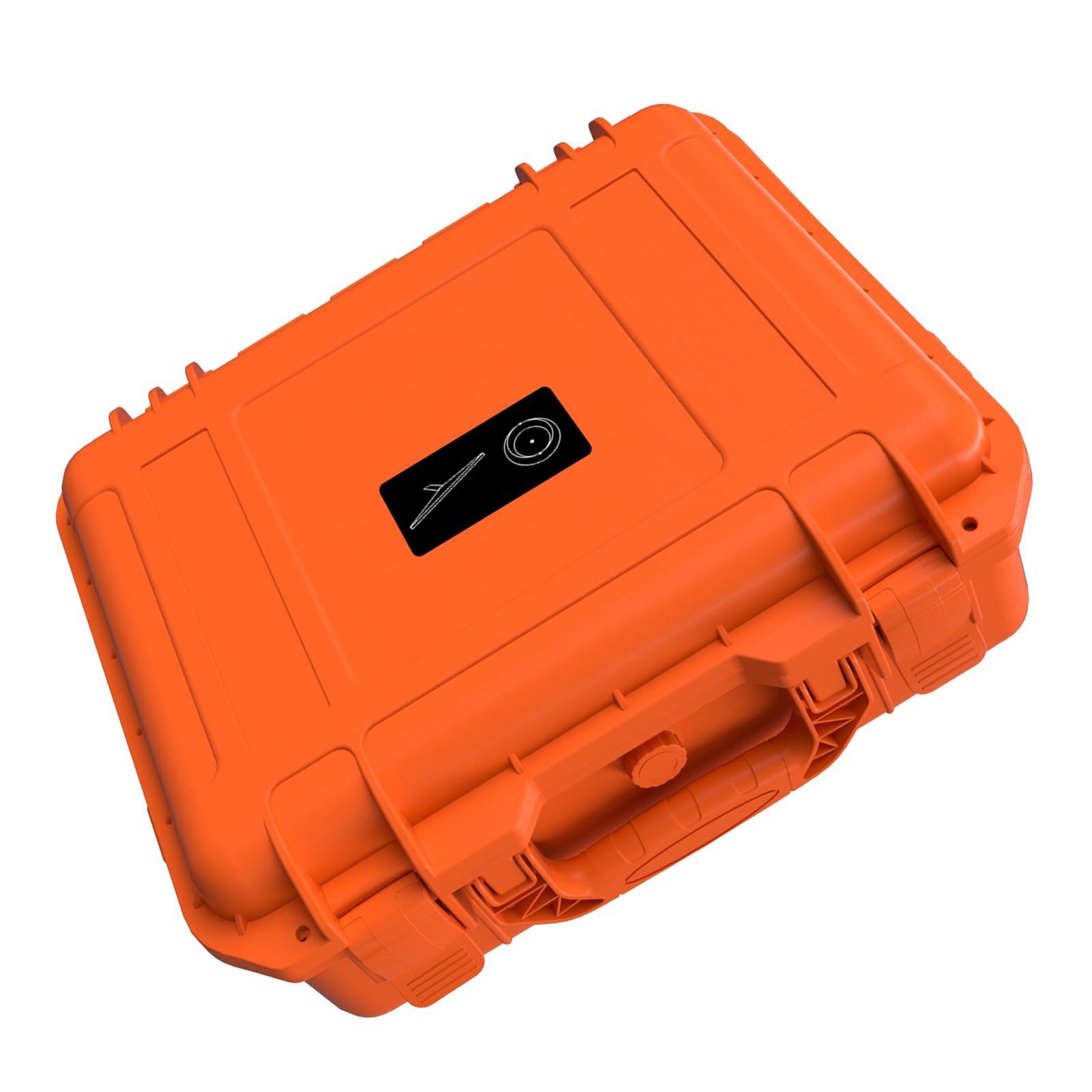 Estuche de Almacenamiento Duradero para Mini Antena, Caja de Transporte Resistente a Impactos con Cerradura de Seguridad para Viajeros, Color Naranja