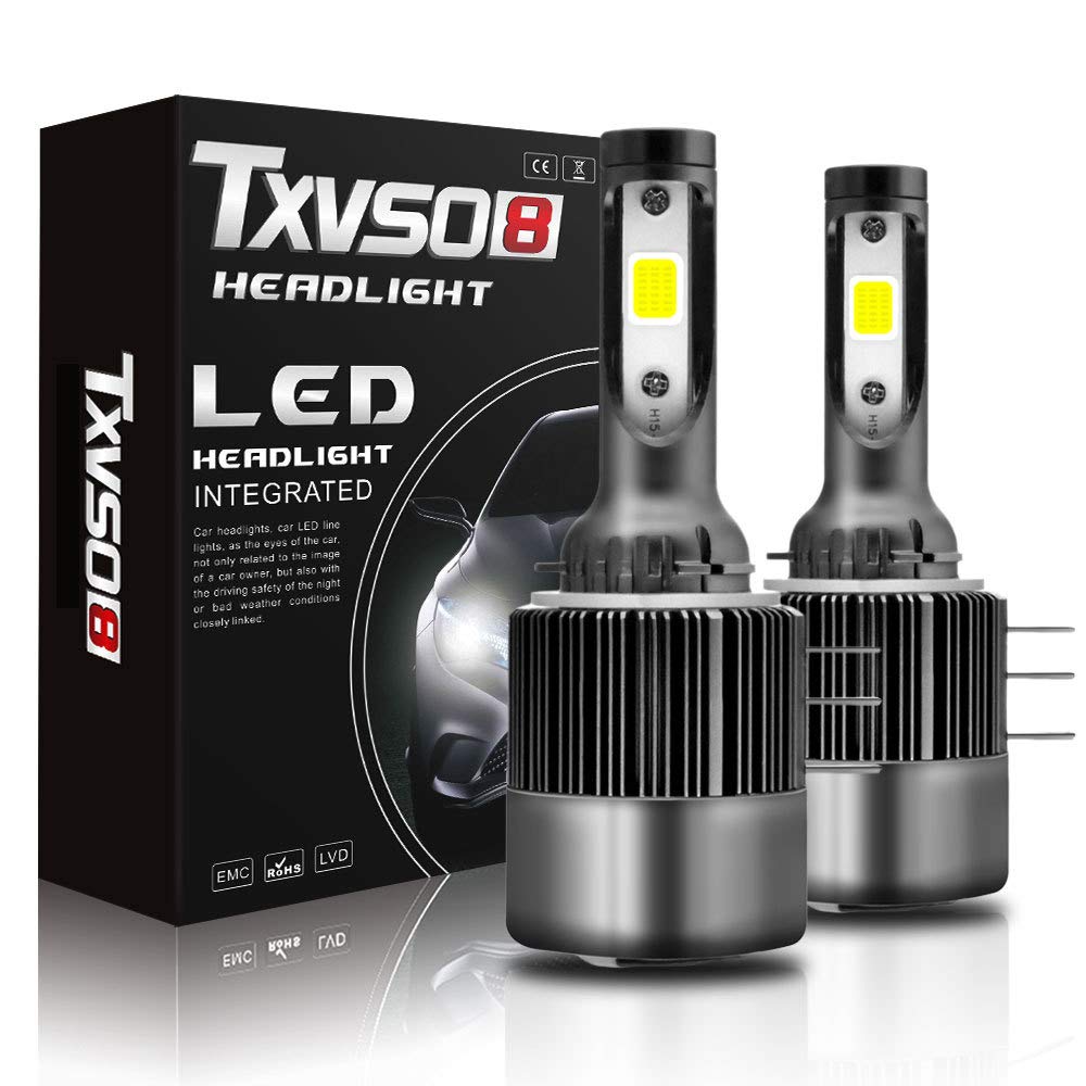 2Stk H15 żarówka reflektora, 6000K 9V-32 V 100 W 11000 lm światła samochodowe wysokie/mijania