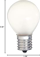 Vista 2 de Satco S3622 - Bombilla S11/N de 115/125 V, base intermedia de 10 vatios, esmerilada