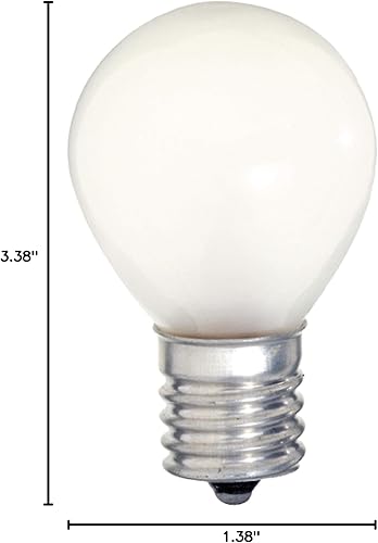 Miniatura 2 de Satco S3622 - Bombilla S11N de 115125 V, base intermedia de 10 vatios, esmerilada