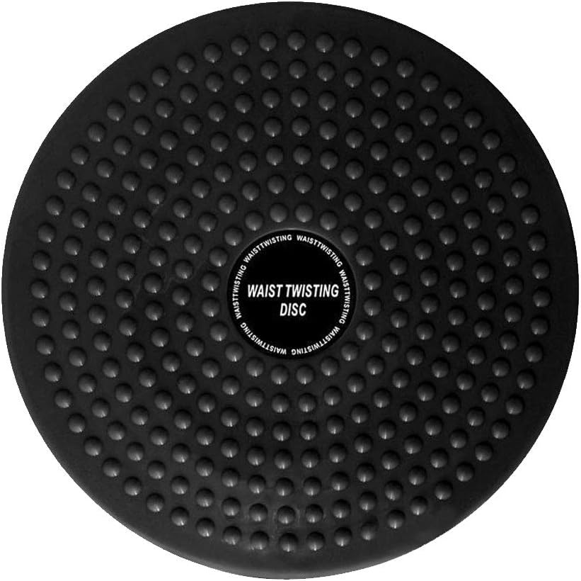 Twisting Waist Disc, Body Shaping Twisting Boards Waist Aerobic Exercise Fitness Slim Machine Rotating Board Female Twister Exercise Sports Equipment (Big Round Beads(Black))