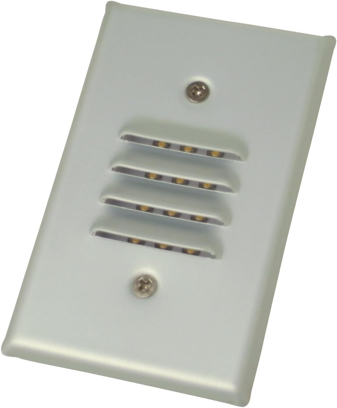 (Case of 4) Nora Lighting NSW-661P Mini Indoor Step Light with Horizontal and Vertical Louver, Primer