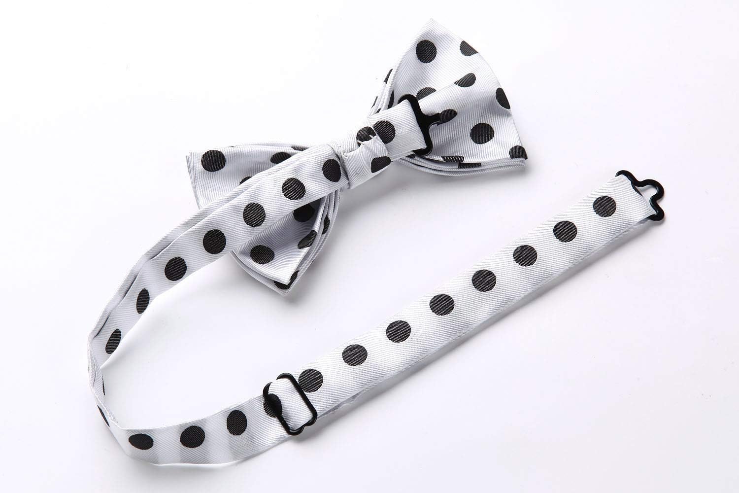 HISDERN Bow Ties for Men Pre-Tie Bow Tie and Pocket Square Set Bowtie Formal Tuxedo Wedding Bowties Handkerchief Set - Image 3