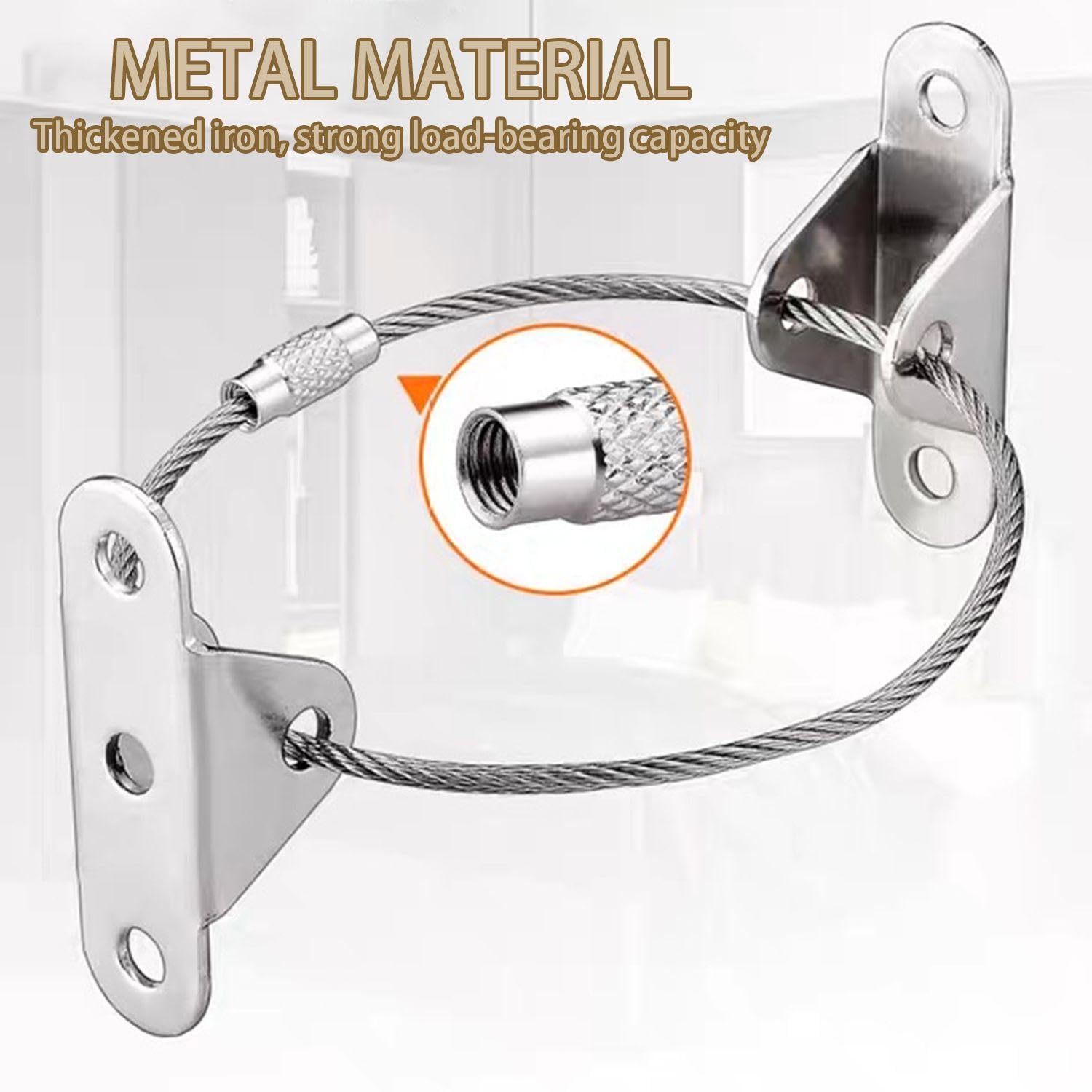 RNFKSU 6 Pieces Of Anti-Dumping Retainers, 2 Transparent Anti-Collision Stickers - Image 3