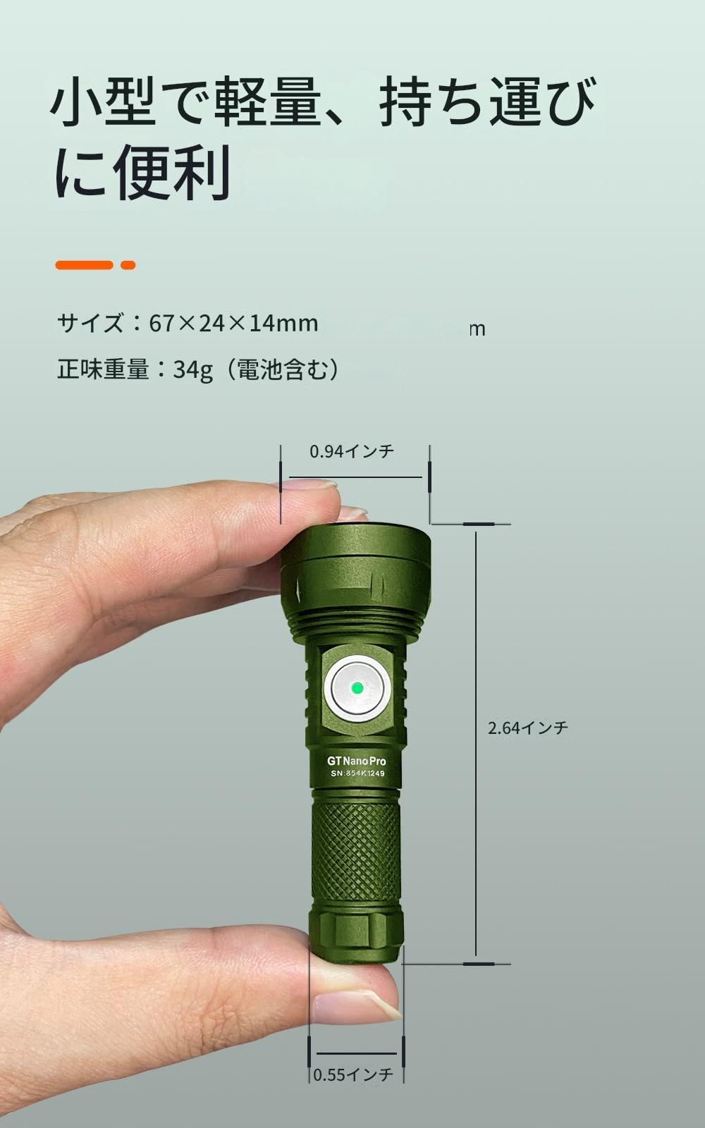 Amazon.co.jp: LUMINTOP ミニ懐中電灯 1600ルーメン 超高輝度 EDCキー