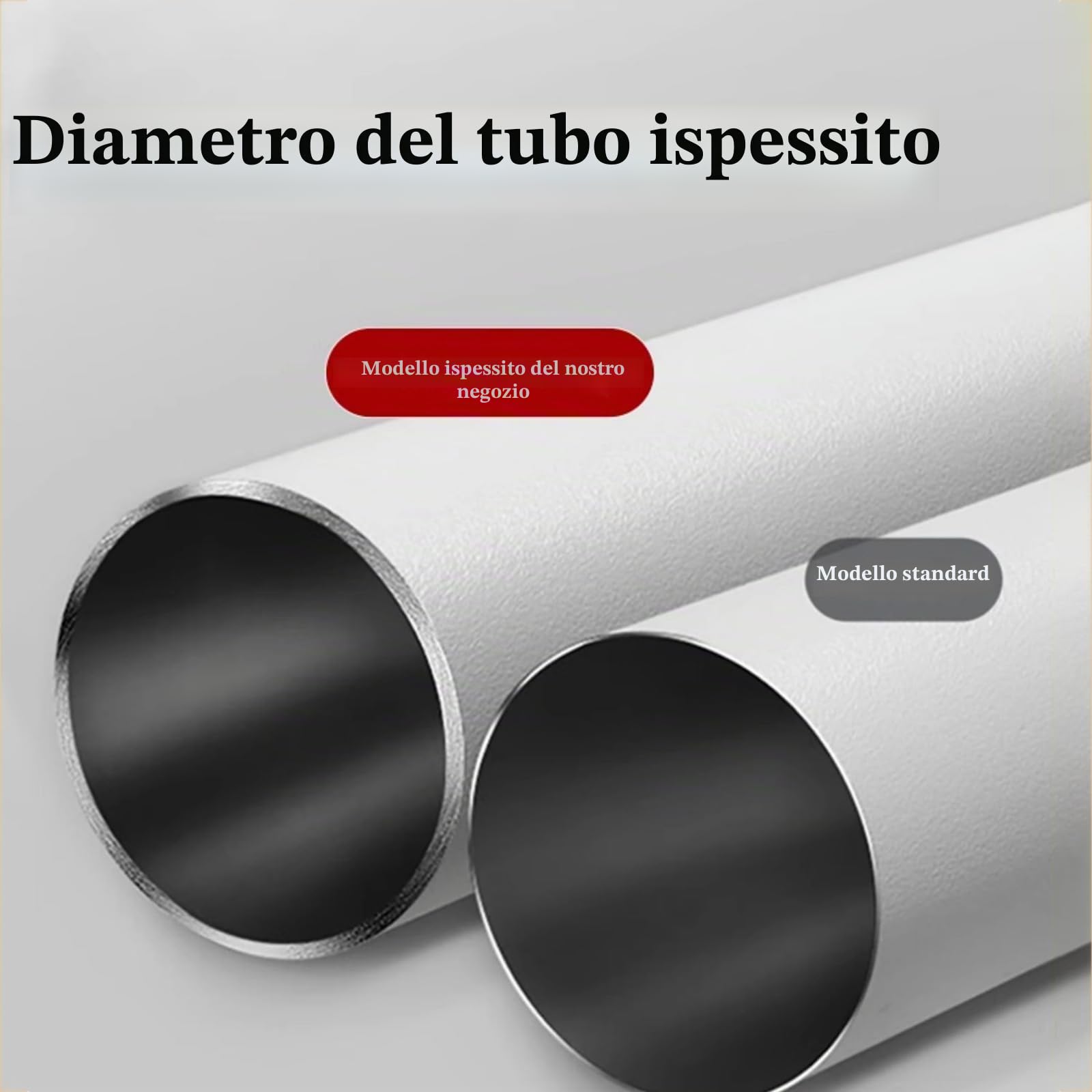 Asta per Tenda Doccia L Forma Regolabile, 90-130x90-130cm Bastone Tenda Doccia Angolare in Acciaio Inox, per Vasca da Bagno Bagno Spogliatoio Armadio, Forata/Senza Foratura, Bianco