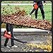 Aokia Leaf Blower, 21V Electric Cordless with Battery and Charger - 6 Speed Mode Handheld Powered Air Blower - Lightweight Leaf for Lawn Care, Patio Cleaning, Blowing Leaves and Dust, Red