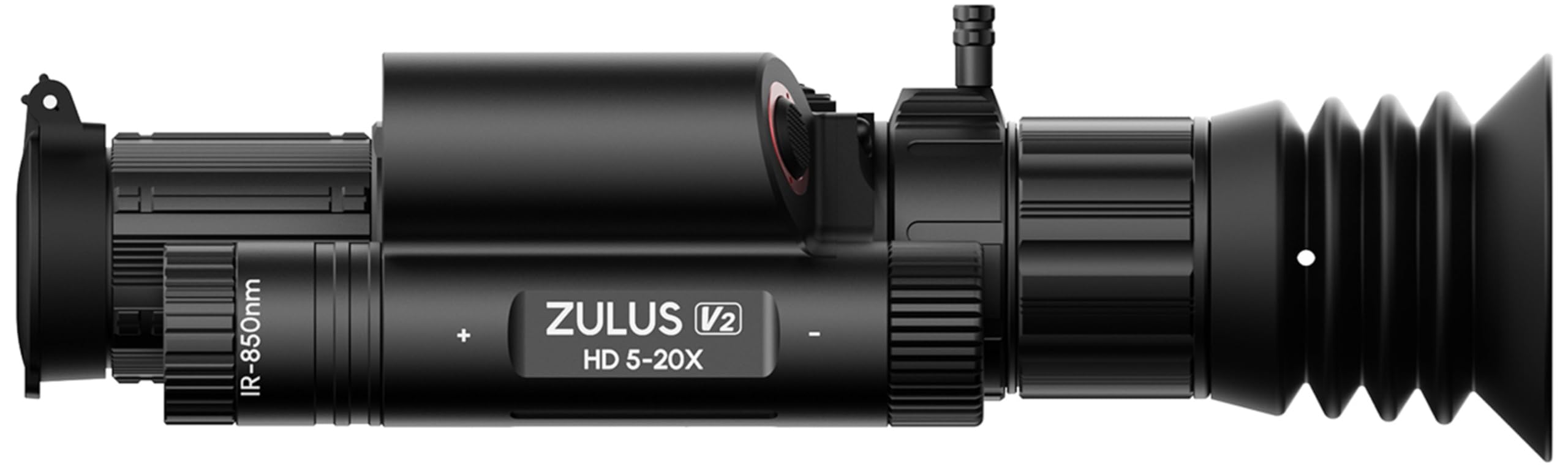 DNT Optics Zulus HD V2 Digital Day/Night Vision Scope con infrarossi, telemetro laser e calcolatrice balistica