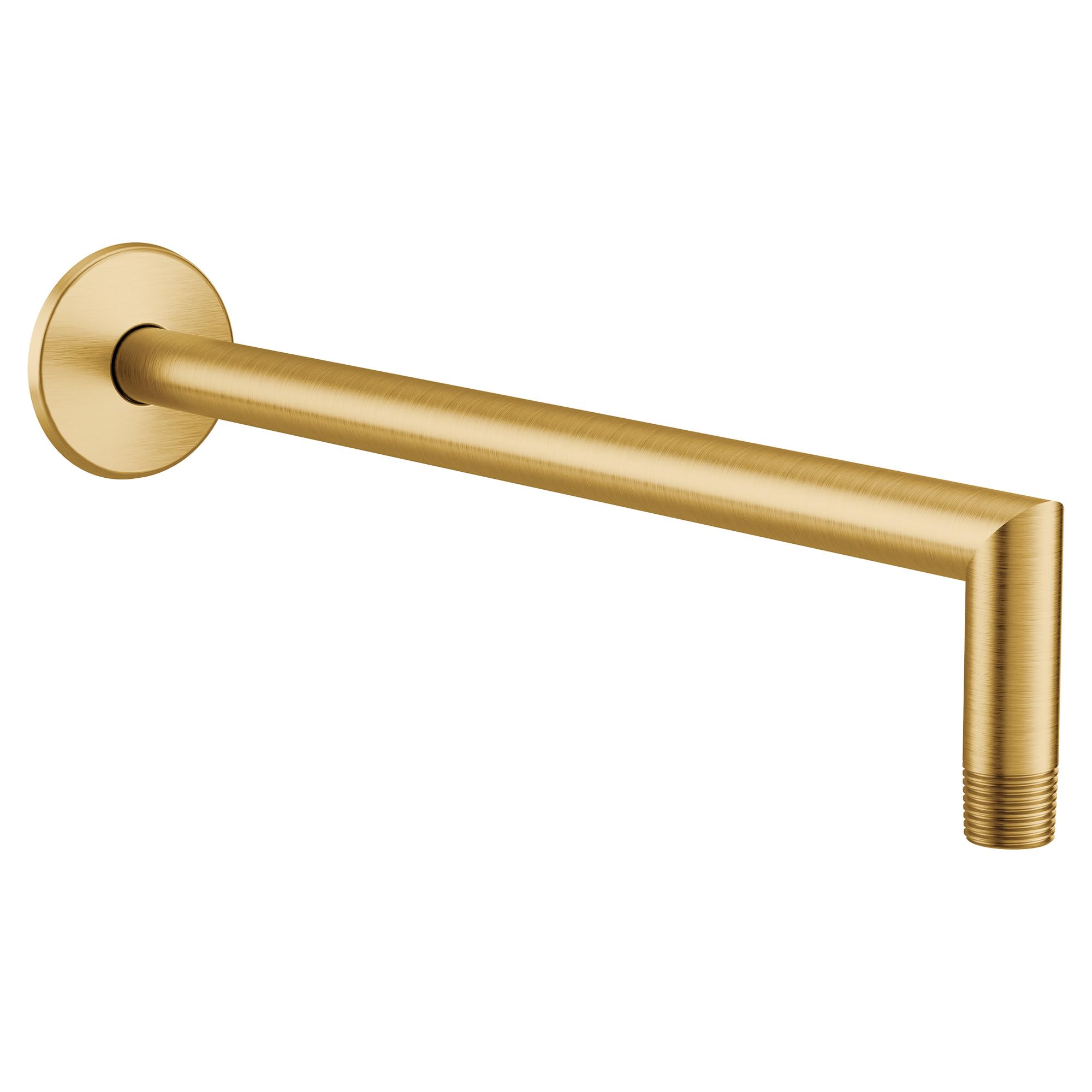 Bras de douche Moen S110BG or brossé 35 cm, design haut de gamme pour jet de pluie luxueux