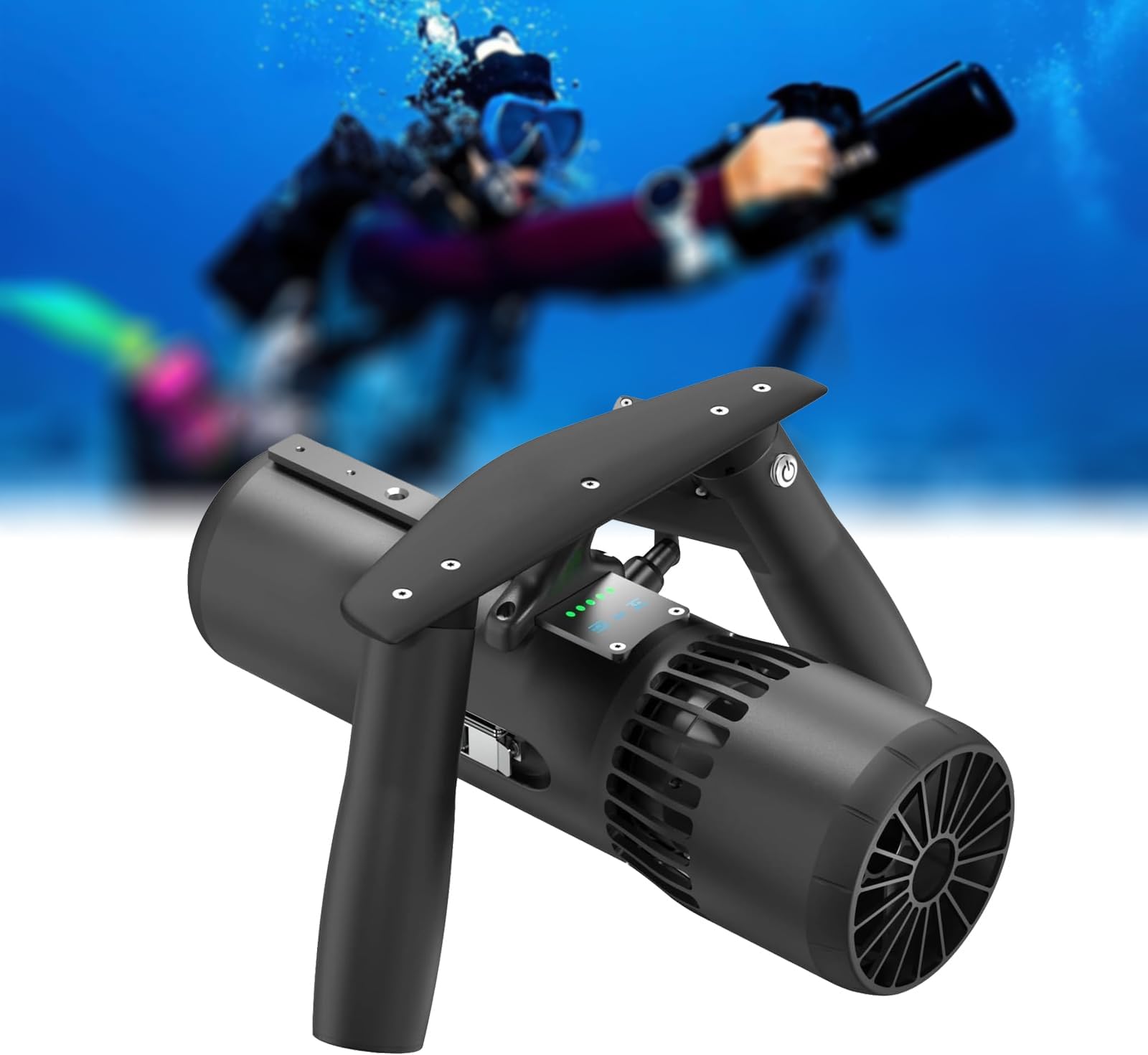 Underwater Scooter, Portable Diving Scooter with 3-Stage Speed, Modular Sea Scooter with Action Camera Mount, for Snorkeling, Free Diving, Scuba Diving and Diving Photography Sports