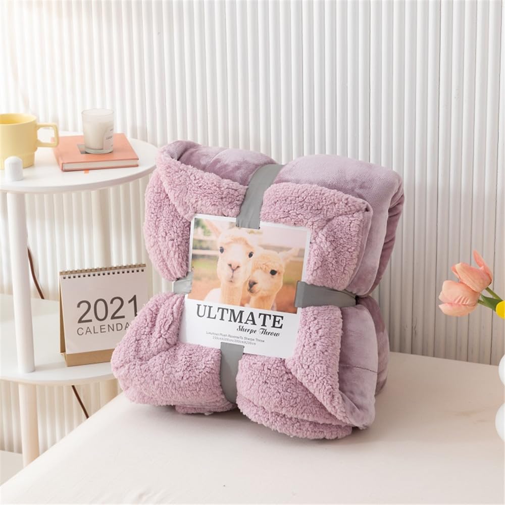 Coperta In Pile Highdi Con Stampa Gioco, Viola 140x180 Cm – Morbida, Calda, Per Divano E Letto - 2